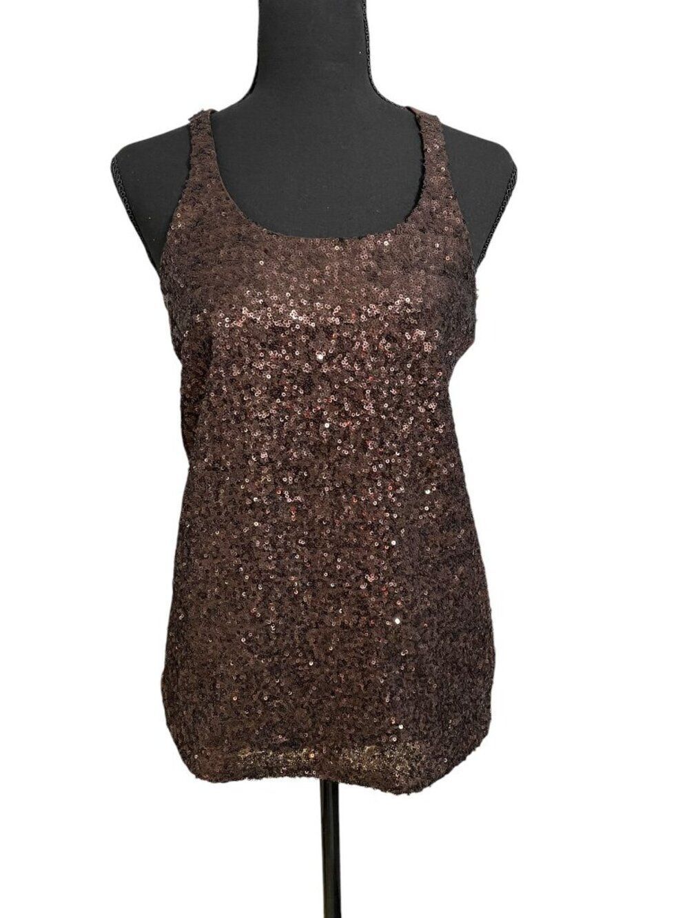 Jeans By Buffalo Women’s Racer Back Sequined Tank Top